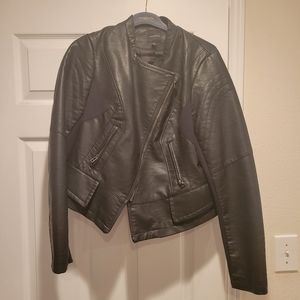 LANE BRYANT FAUX LEATHER MOTO JACKET NWOT